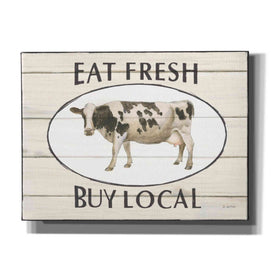 'Country Cow V' by James Wiens, Canvas Wall Art,16x12x1.1x0,26x18x1.1x0,34x26x1.74x0,54x40x1.74x0