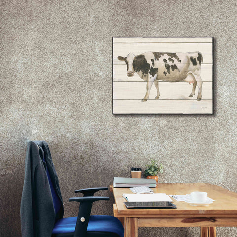 Image of 'Country Cow VI' by James Wiens, Canvas Wall Art,34 x 26