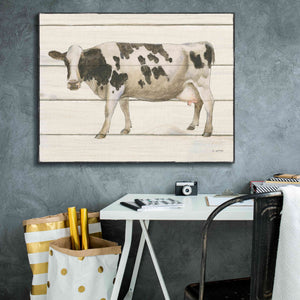 'Country Cow VI' by James Wiens, Canvas Wall Art,34 x 26