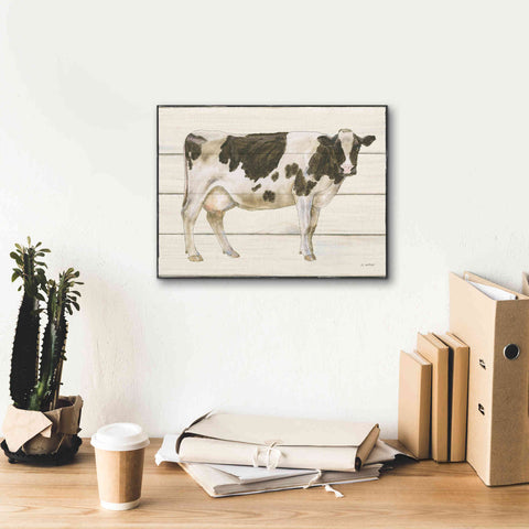 Image of 'Country Cow VII' by James Wiens, Canvas Wall Art,16 x 12