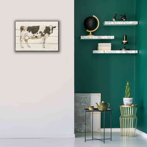 Image of 'Country Cow VII' by James Wiens, Canvas Wall Art,26 x 18