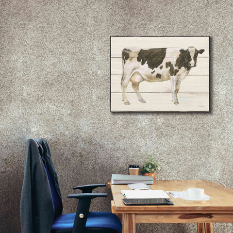 Image of 'Country Cow VII' by James Wiens, Canvas Wall Art,34 x 26