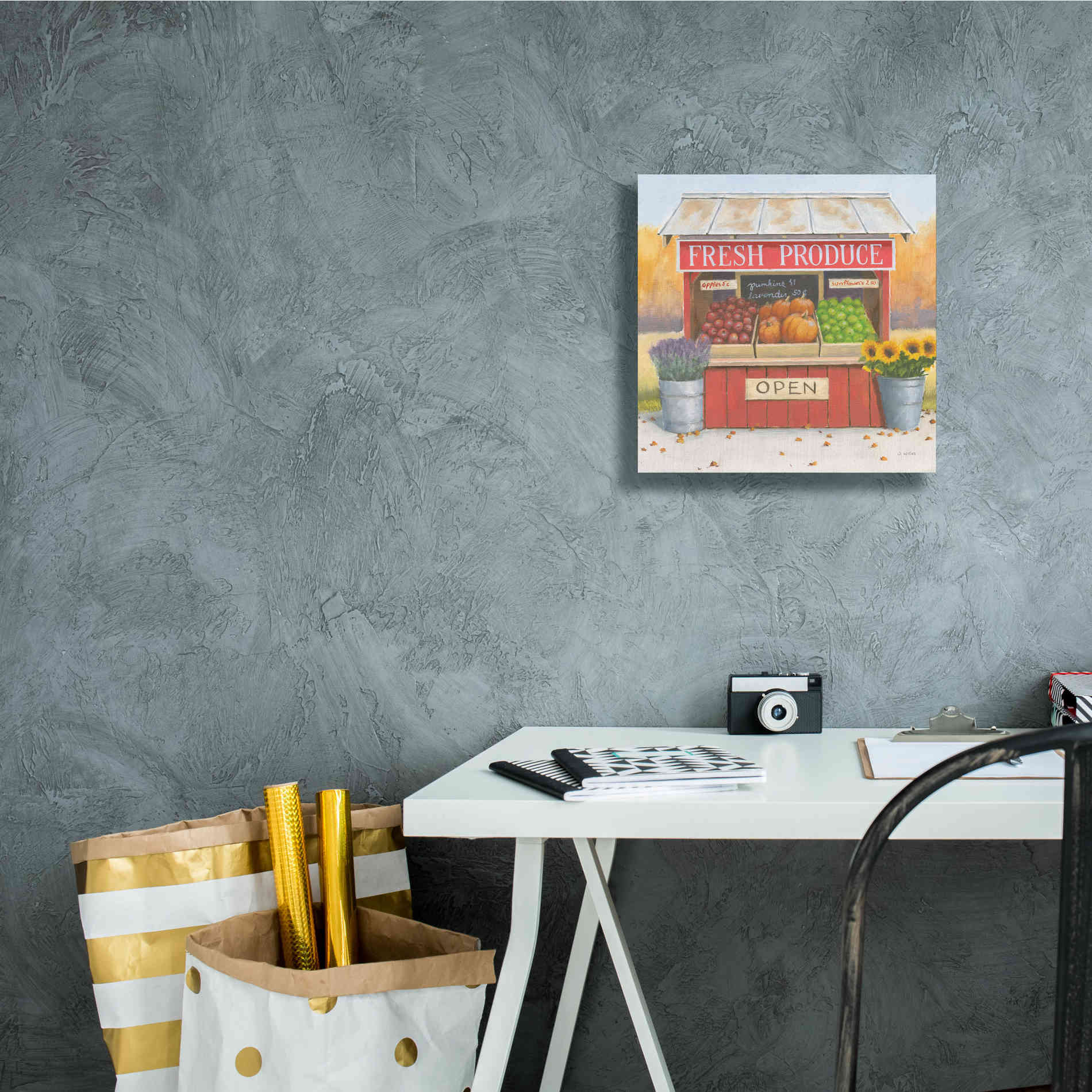 'Heartland Harvest Moments II' by James Wiens, Canvas Wall Art,12 x 12