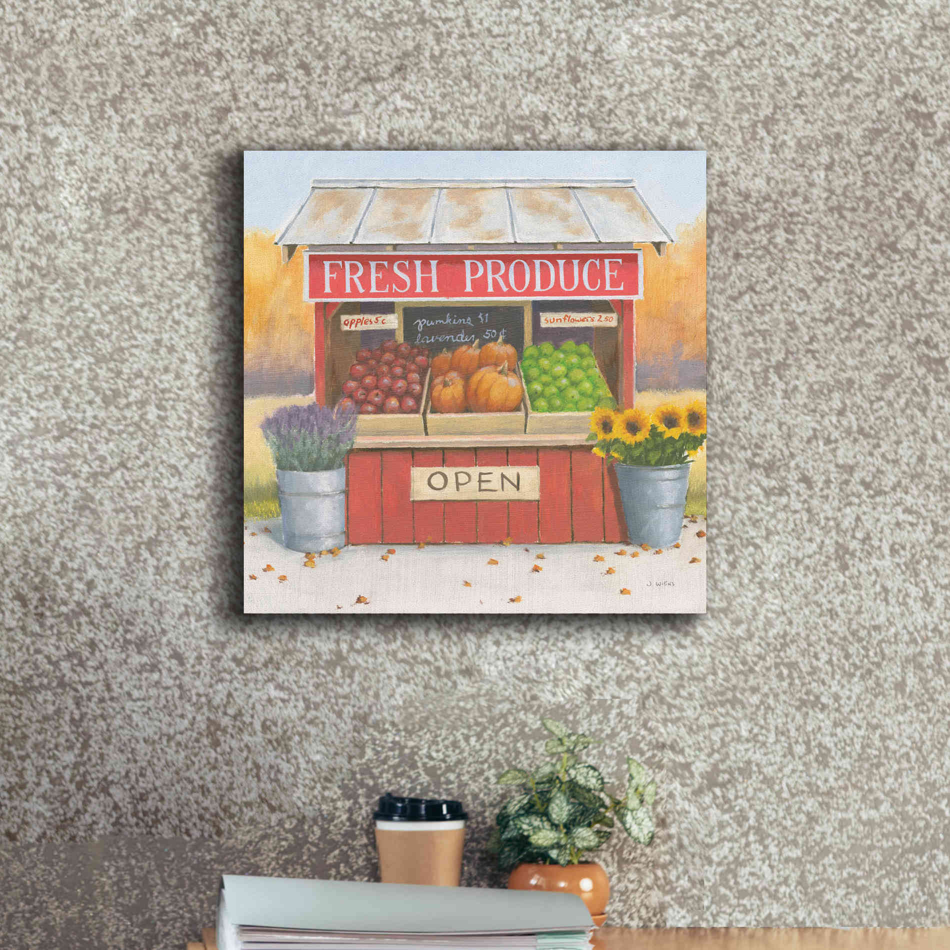 'Heartland Harvest Moments II' by James Wiens, Canvas Wall Art,18 x 18