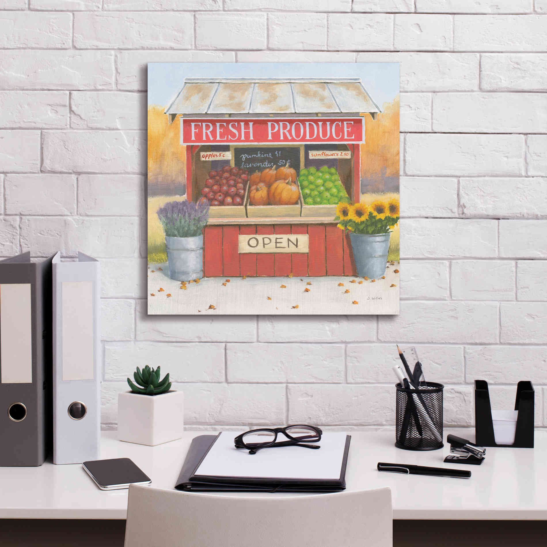 'Heartland Harvest Moments II' by James Wiens, Canvas Wall Art,18 x 18