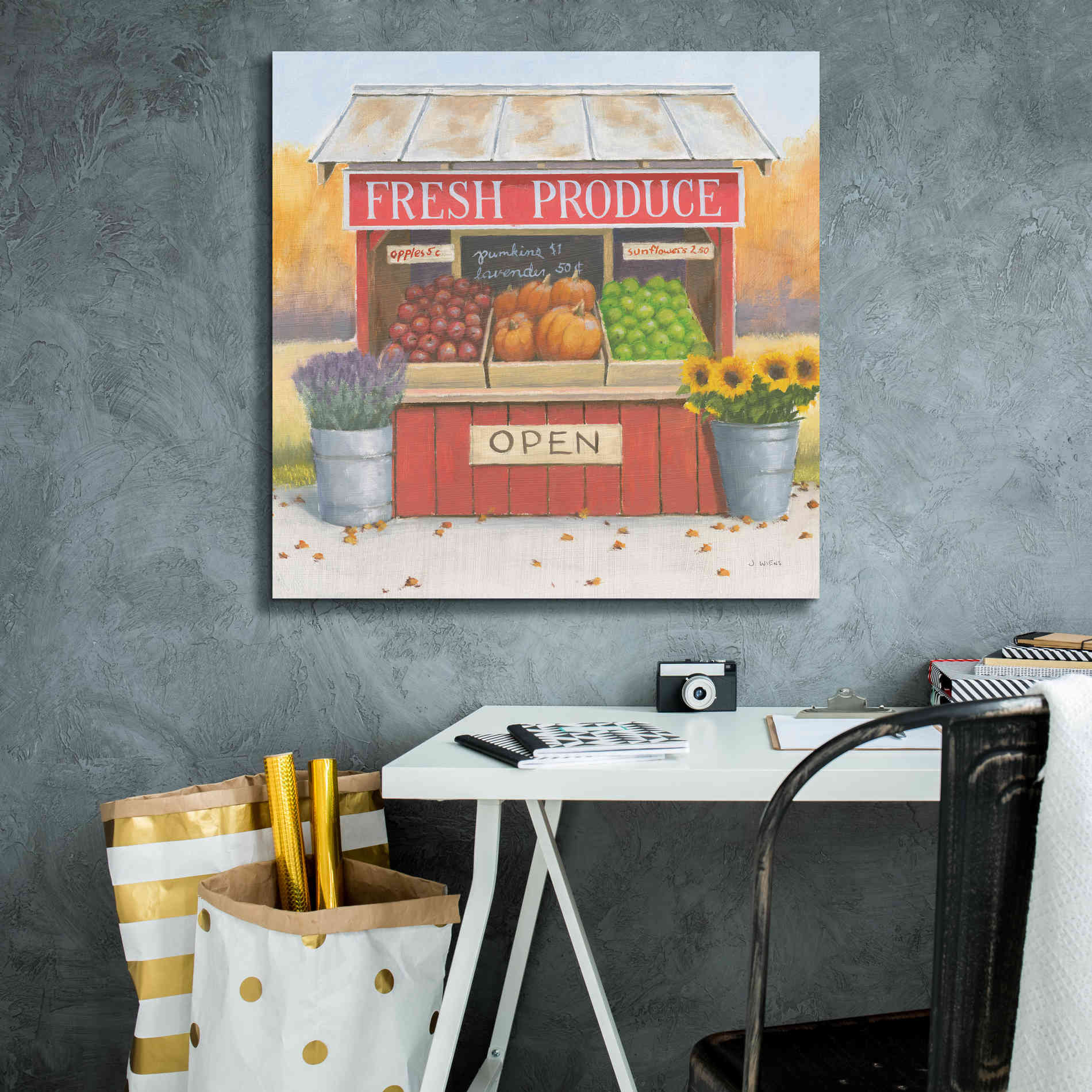 'Heartland Harvest Moments II' by James Wiens, Canvas Wall Art,26 x 26