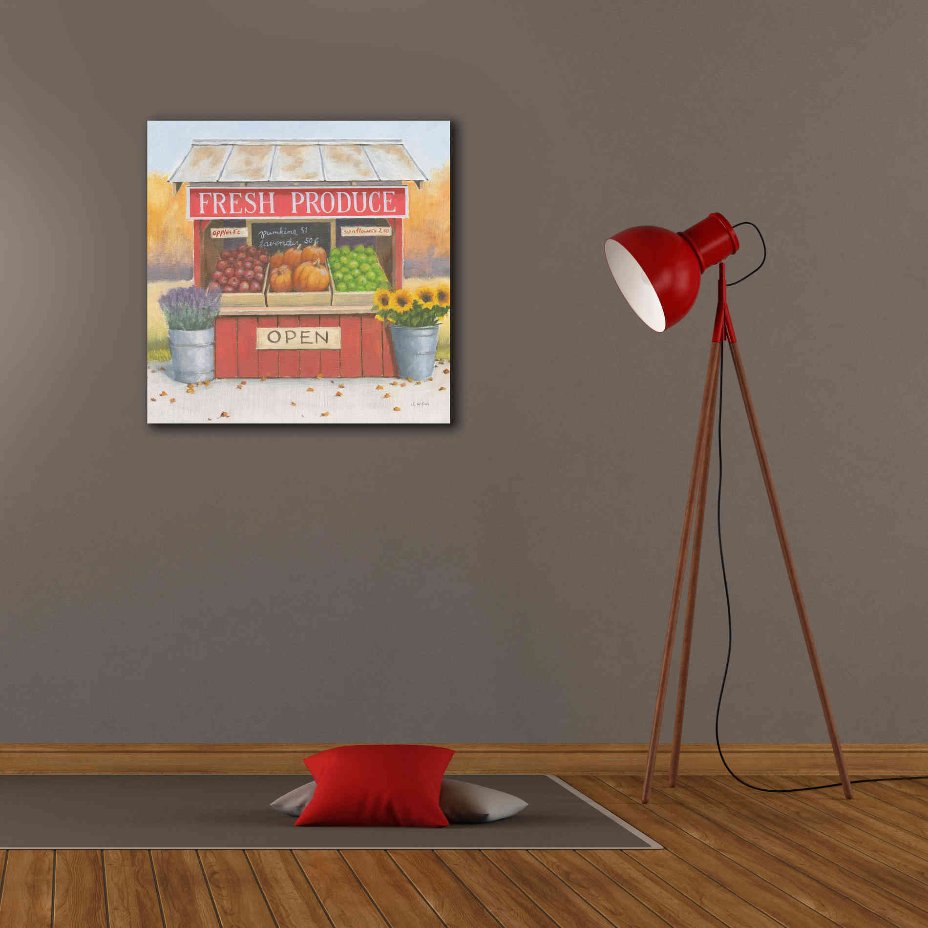 'Heartland Harvest Moments II' by James Wiens, Canvas Wall Art,26 x 26