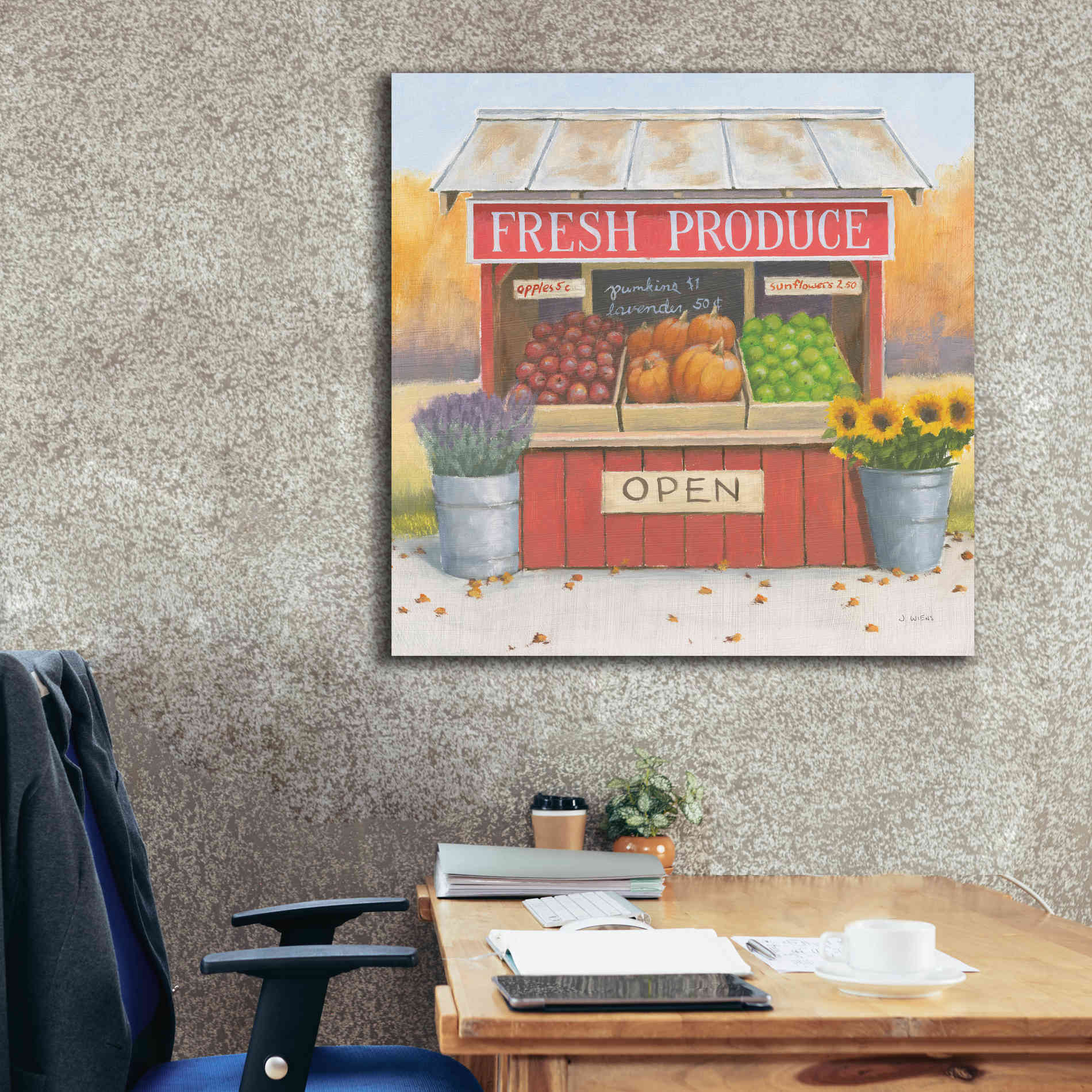 'Heartland Harvest Moments II' by James Wiens, Canvas Wall Art,37 x 37