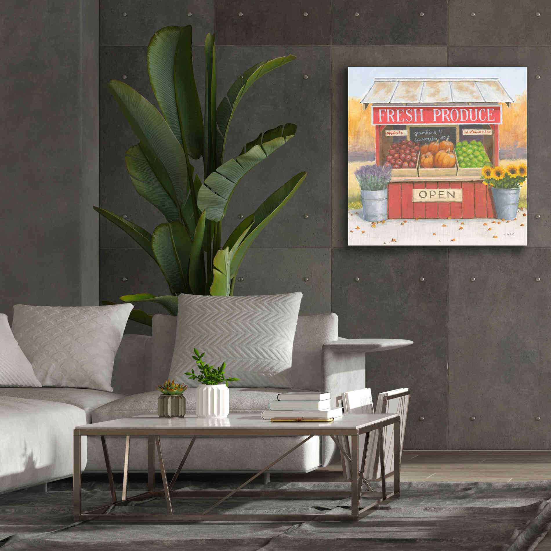 'Heartland Harvest Moments II' by James Wiens, Canvas Wall Art,37 x 37