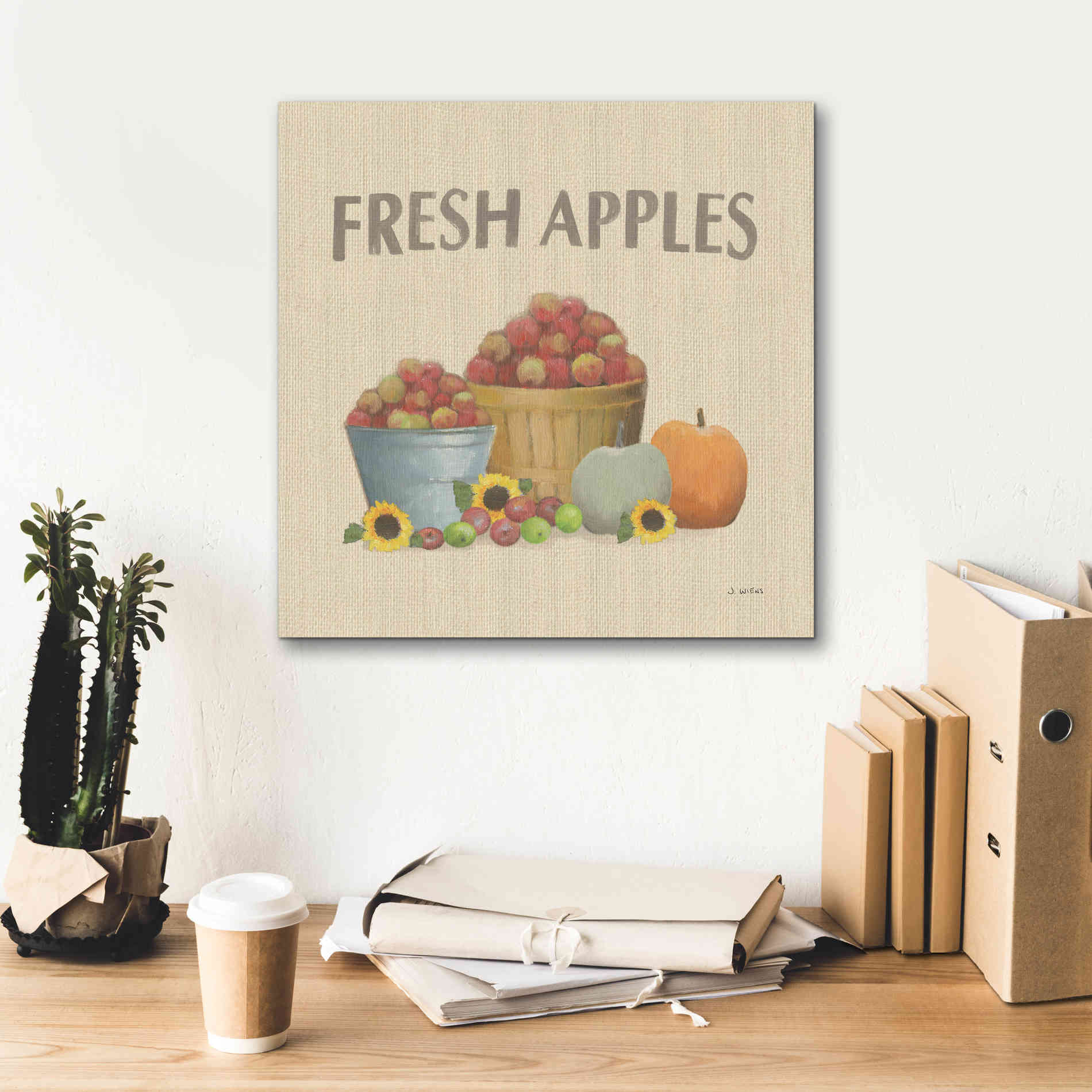 'Heartland Harvest Moments III' by James Wiens, Canvas Wall Art,18 x 18