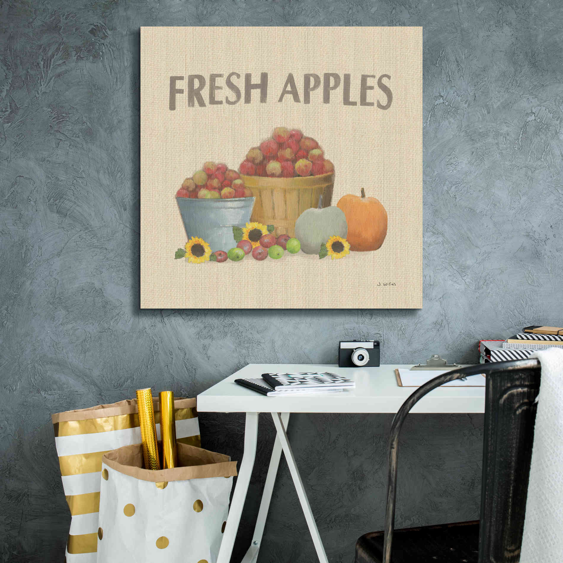 'Heartland Harvest Moments III' by James Wiens, Canvas Wall Art,26 x 26