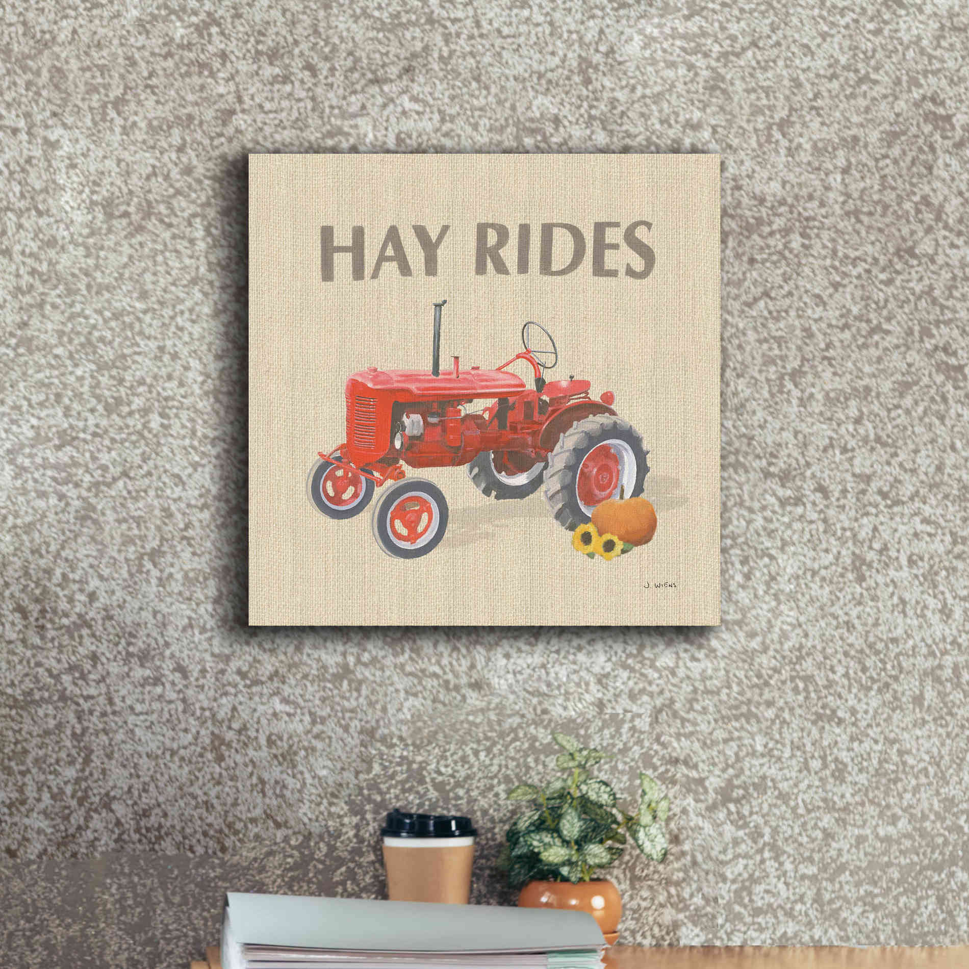 'Heartland Harvest Moments V' by James Wiens, Canvas Wall Art,18 x 18