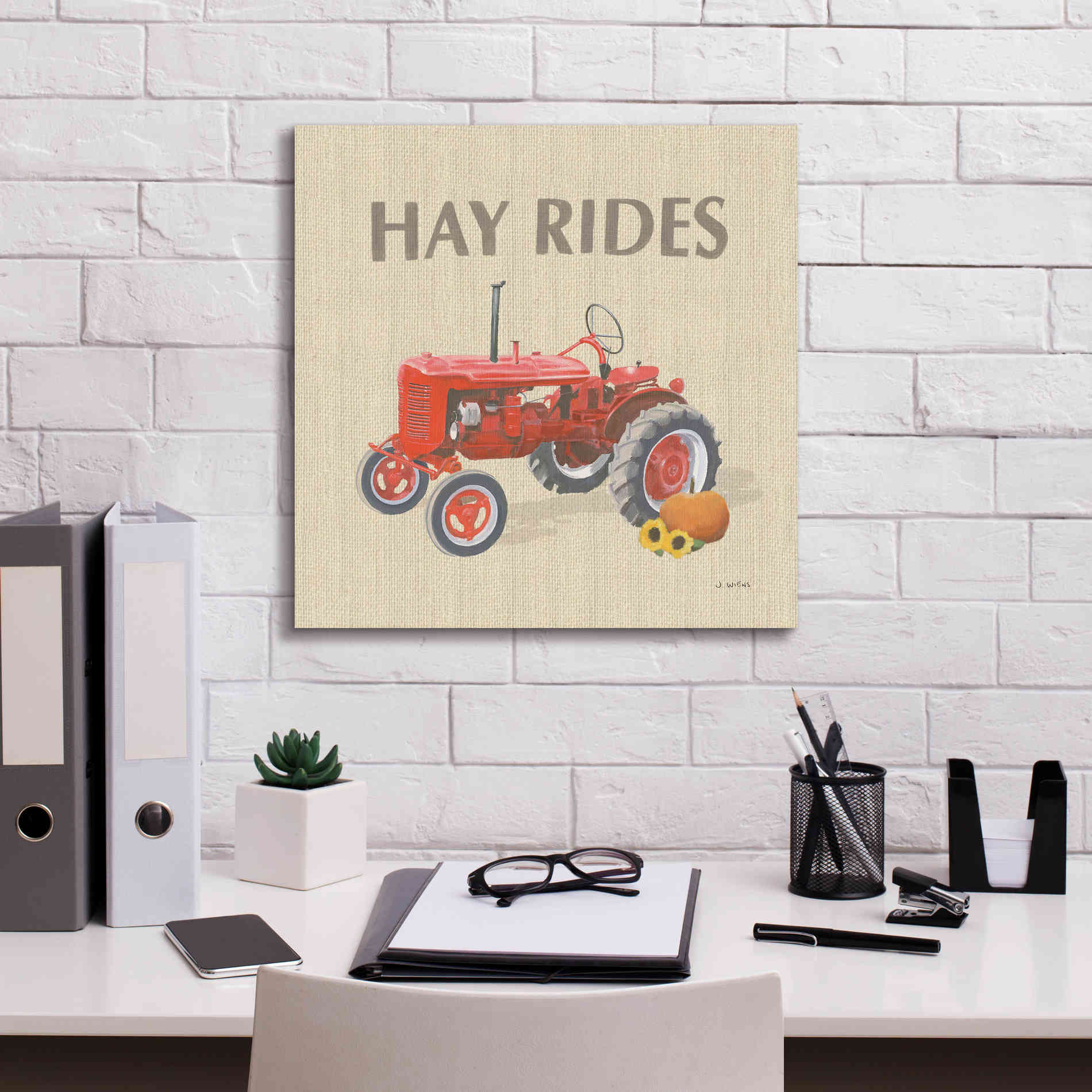 'Heartland Harvest Moments V' by James Wiens, Canvas Wall Art,18 x 18