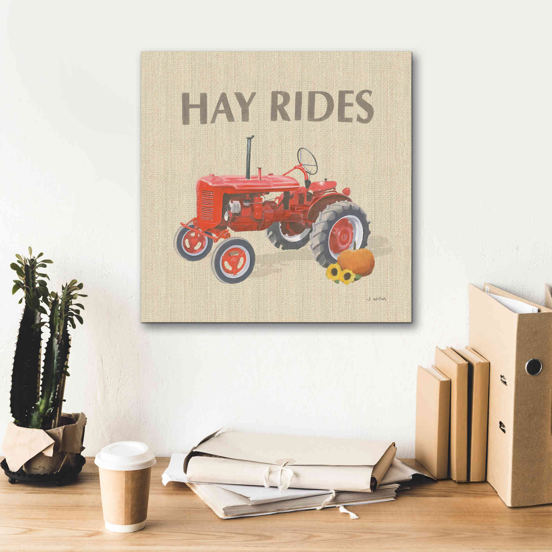 'Heartland Harvest Moments V' by James Wiens, Canvas Wall Art,18 x 18