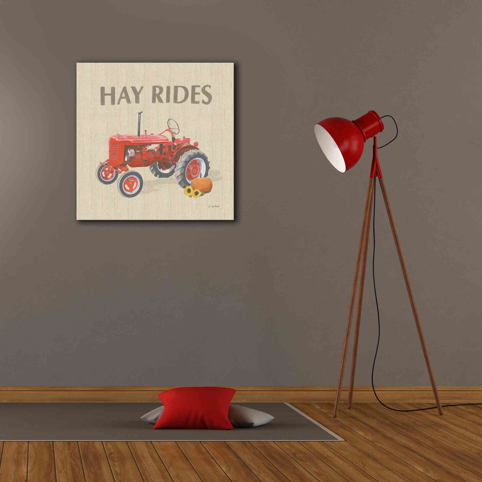 'Heartland Harvest Moments V' by James Wiens, Canvas Wall Art,26 x 26