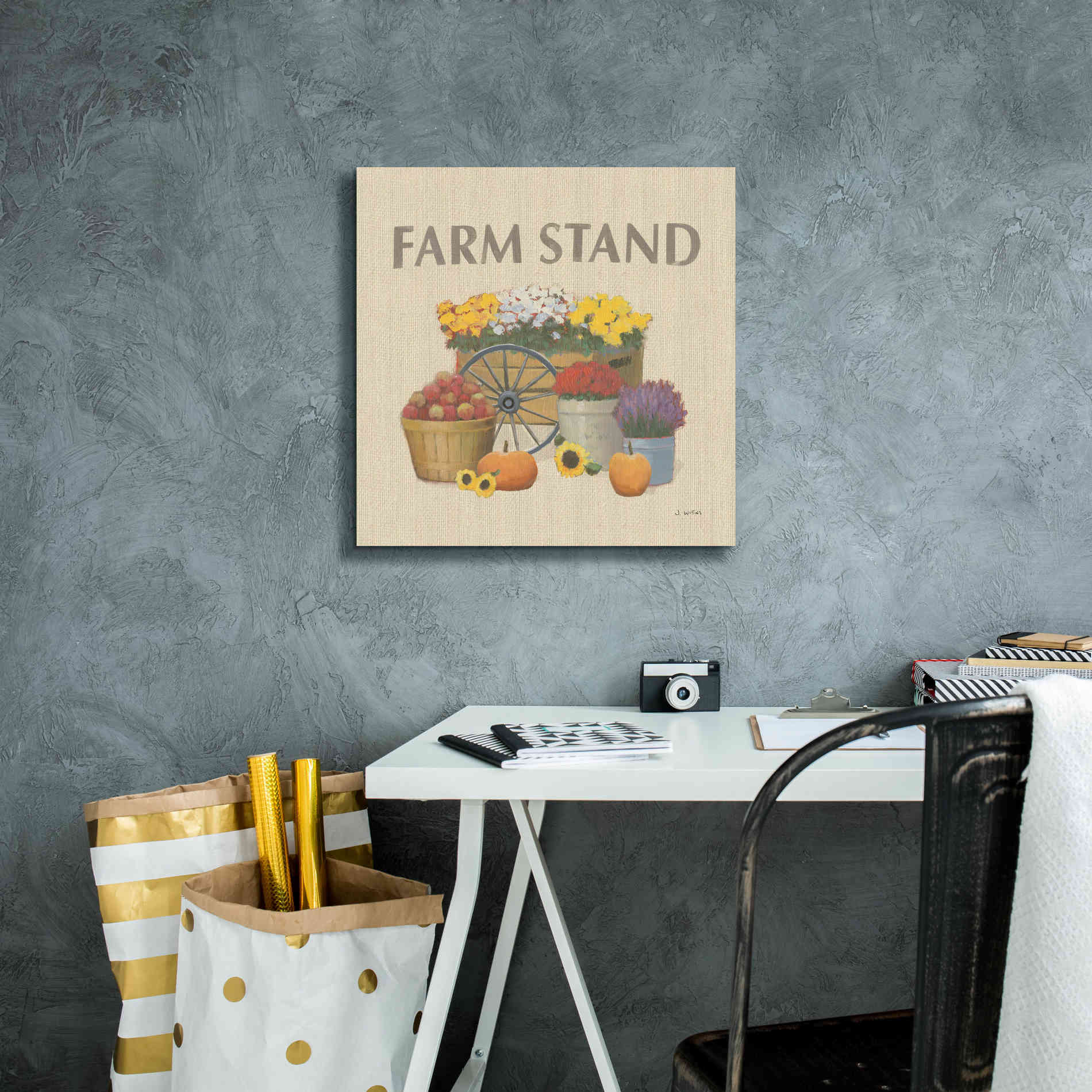 'Heartland Harvest Moments VI' by James Wiens, Canvas Wall Art,18 x 18