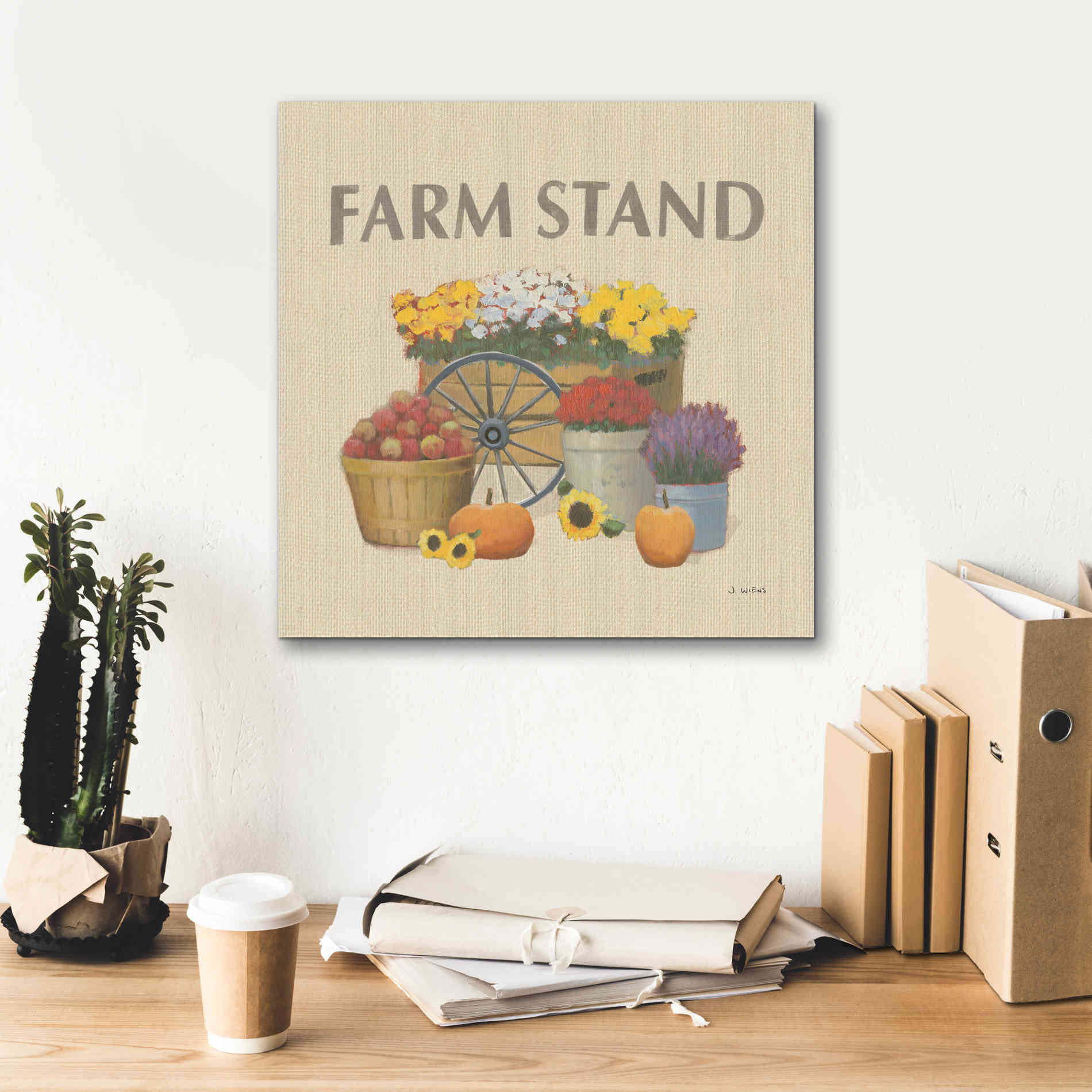 'Heartland Harvest Moments VI' by James Wiens, Canvas Wall Art,18 x 18