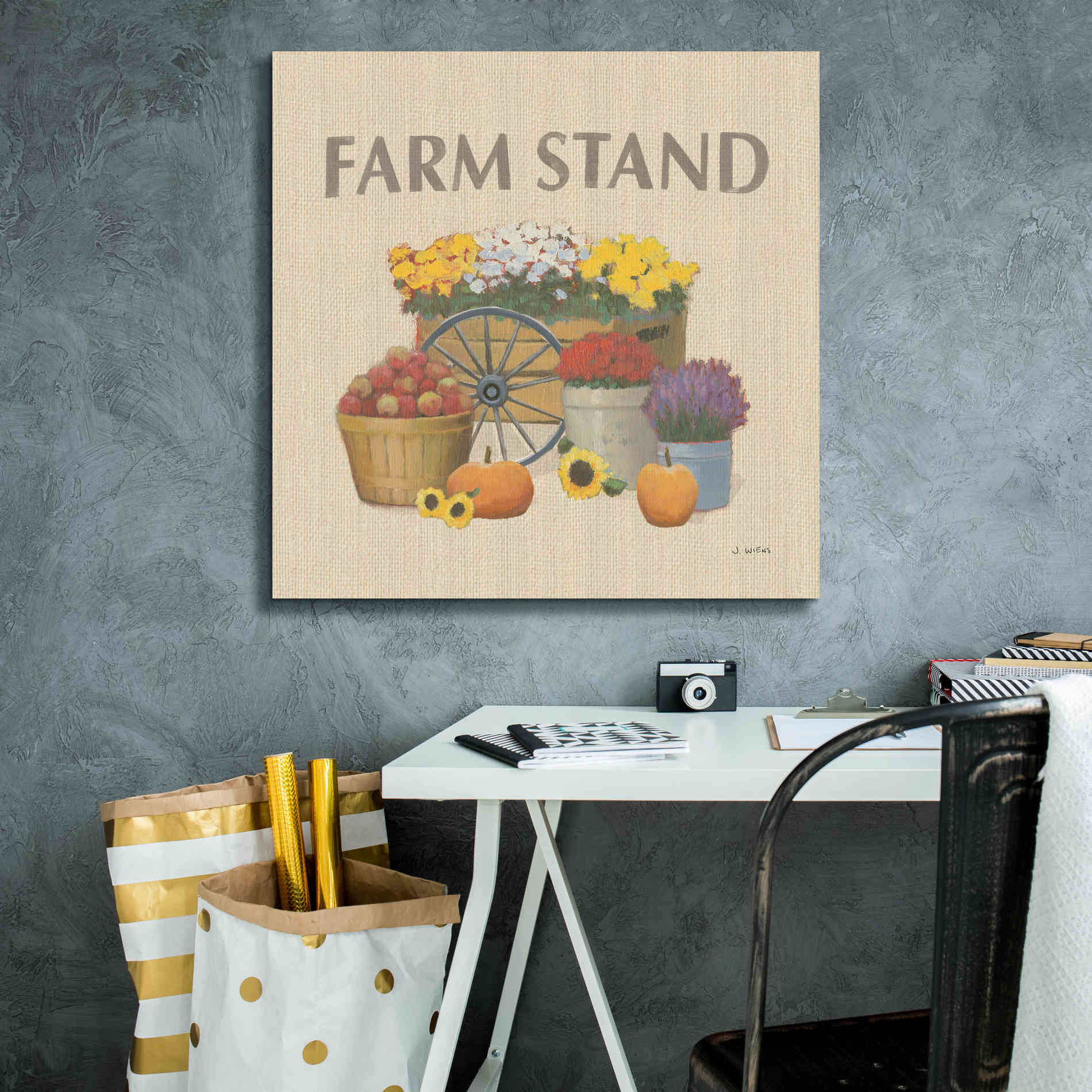 'Heartland Harvest Moments VI' by James Wiens, Canvas Wall Art,26 x 26