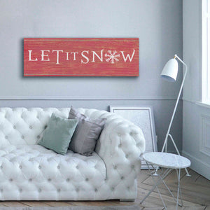 'Christmas Affinity I Red' by James Wiens, Canvas Wall Art,60 x 20