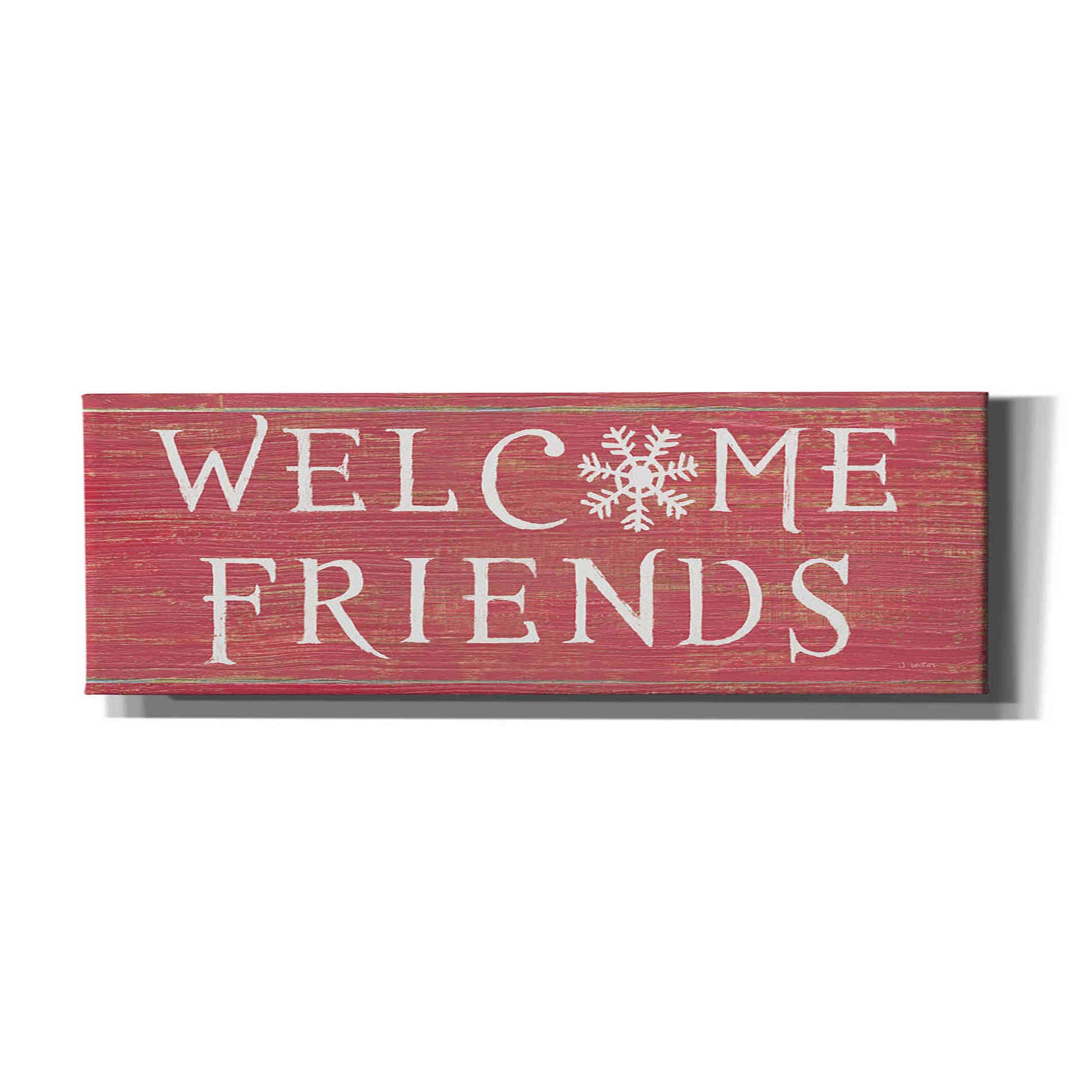 'Christmas Affinity II Red' by James Wiens, Canvas Wall Art,36x12x1.55x0,60x20x1.74x0