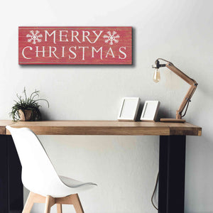 'Christmas Affinity III Red' by James Wiens, Canvas Wall Art,36 x 12