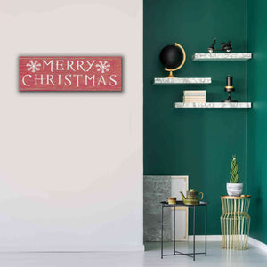 'Christmas Affinity III Red' by James Wiens, Canvas Wall Art,36 x 12