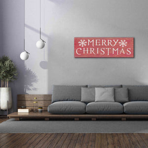 'Christmas Affinity III Red' by James Wiens, Canvas Wall Art,60 x 20