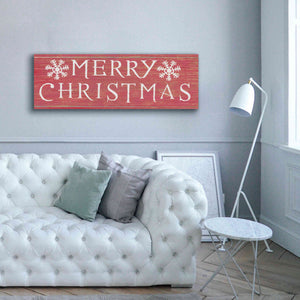 'Christmas Affinity III Red' by James Wiens, Canvas Wall Art,60 x 20