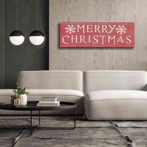 'Christmas Affinity III Red' by James Wiens, Canvas Wall Art,60 x 20