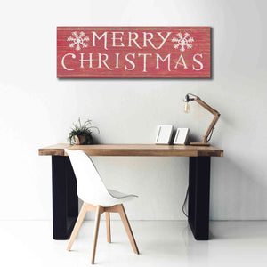 'Christmas Affinity III Red' by James Wiens, Canvas Wall Art,60 x 20