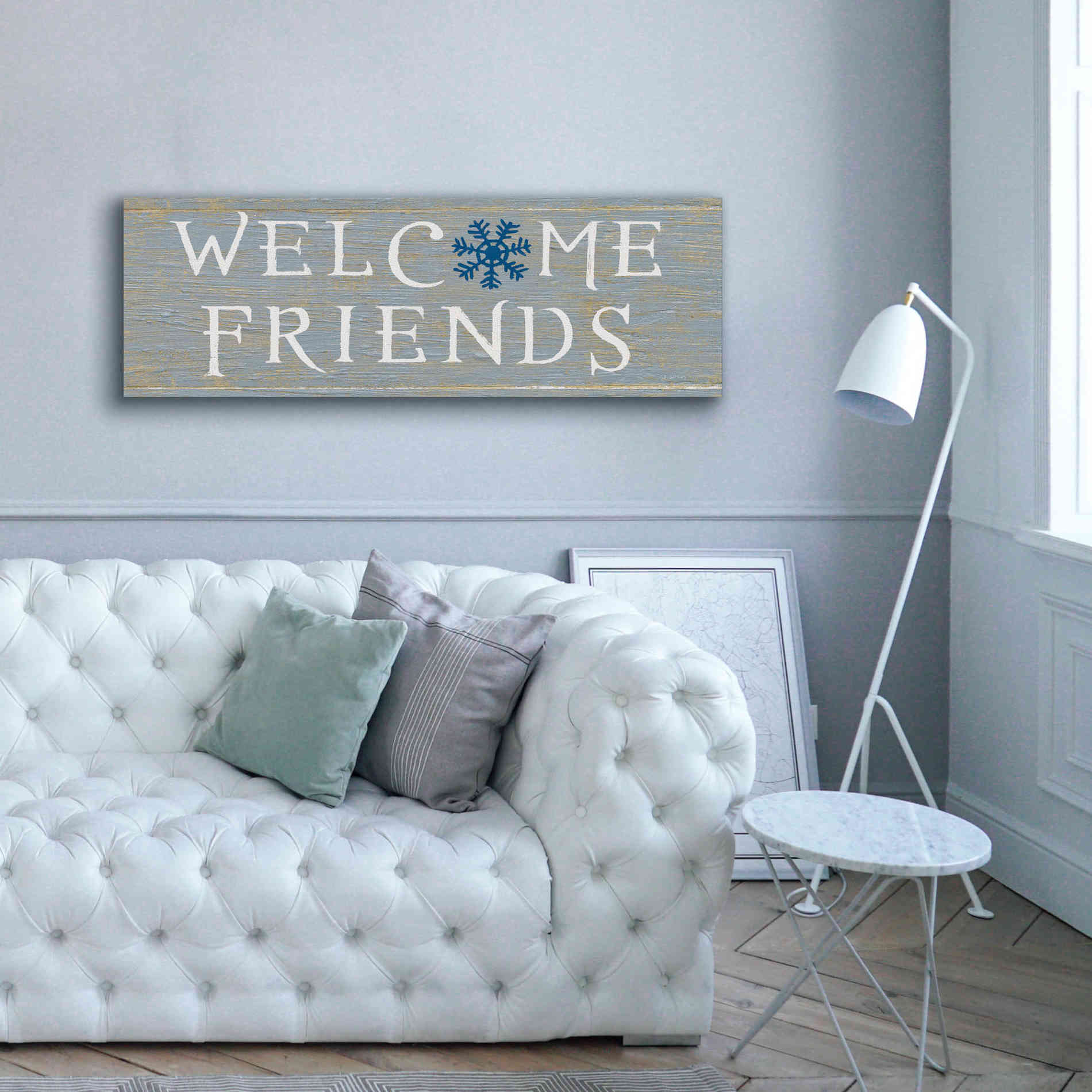 'Christmas Affinity II Grey' by James Wiens, Canvas Wall Art,60 x 20