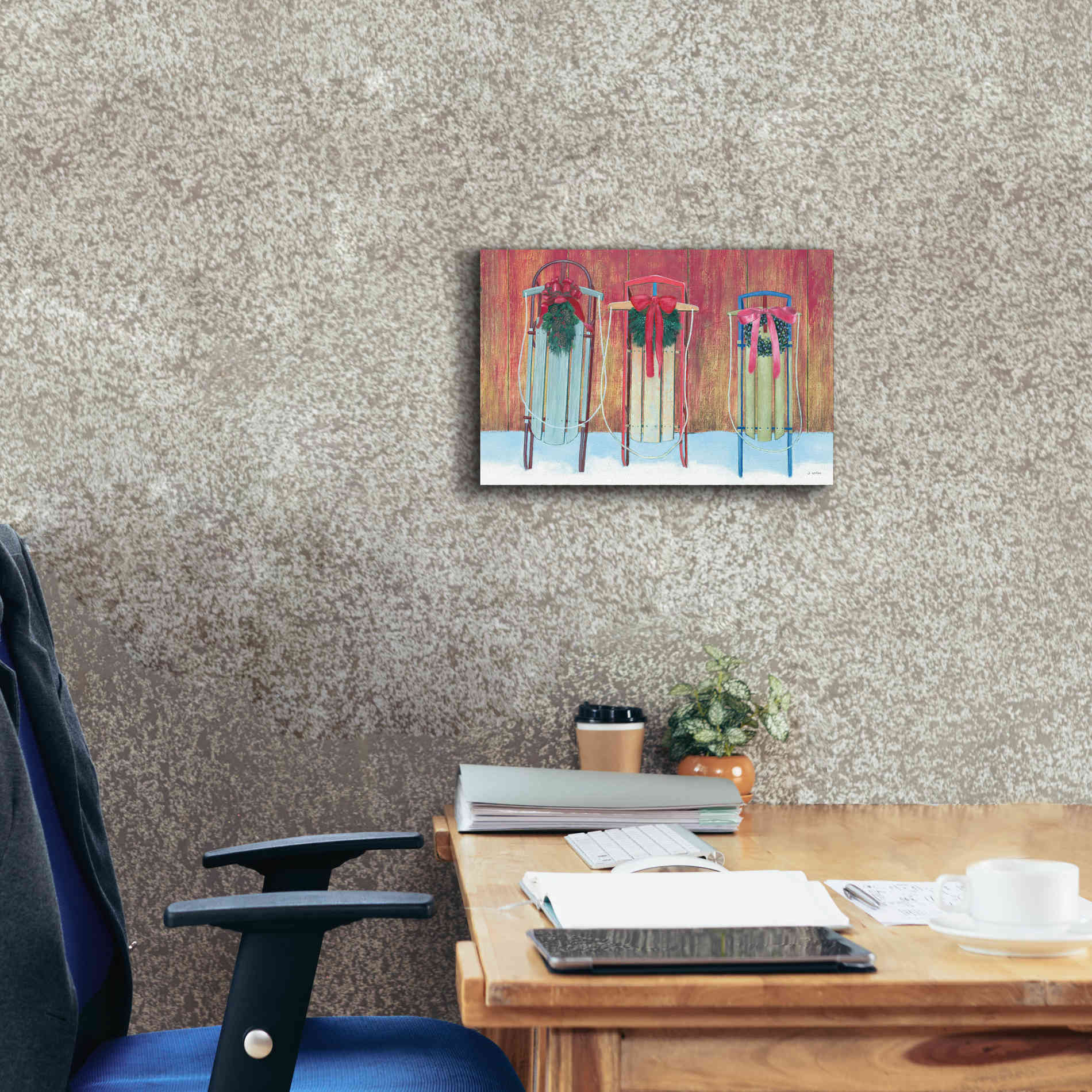 'Christmas Affinity V' by James Wiens, Canvas Wall Art,18 x 12