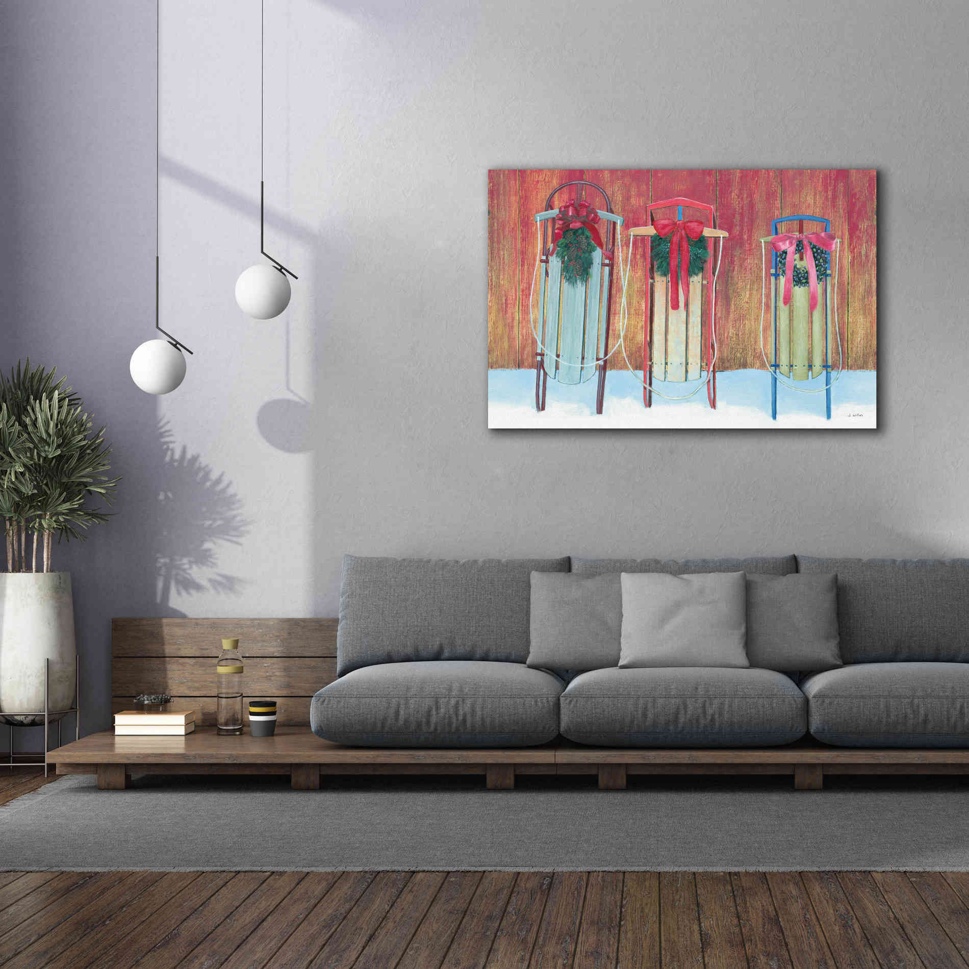 'Christmas Affinity V' by James Wiens, Canvas Wall Art,60 x 40