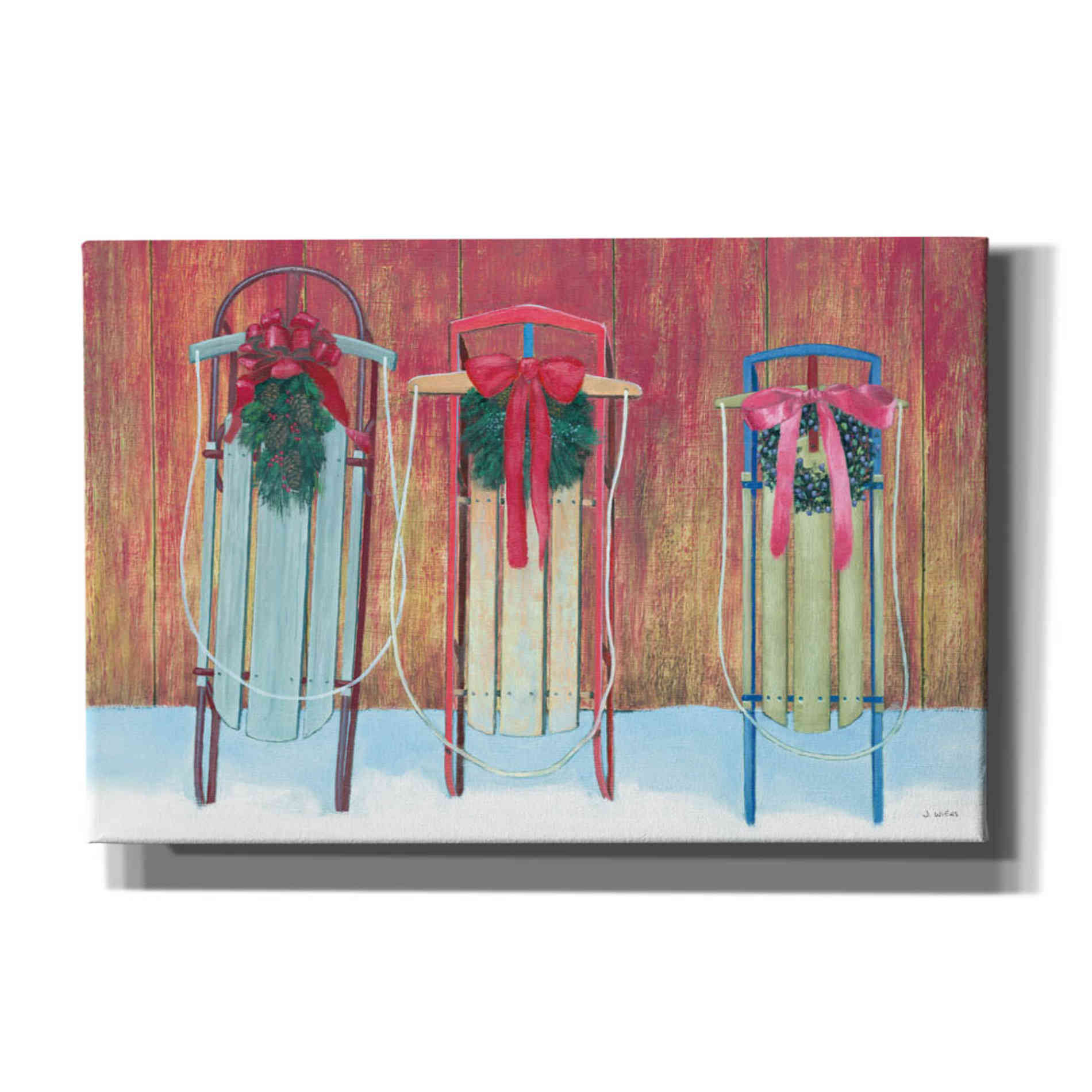 'Christmas Affinity V' by James Wiens, Canvas Wall Art,18x12x1.1x0,26x18x1.1x0,40x26x1.74x0,60x40x1.74x0