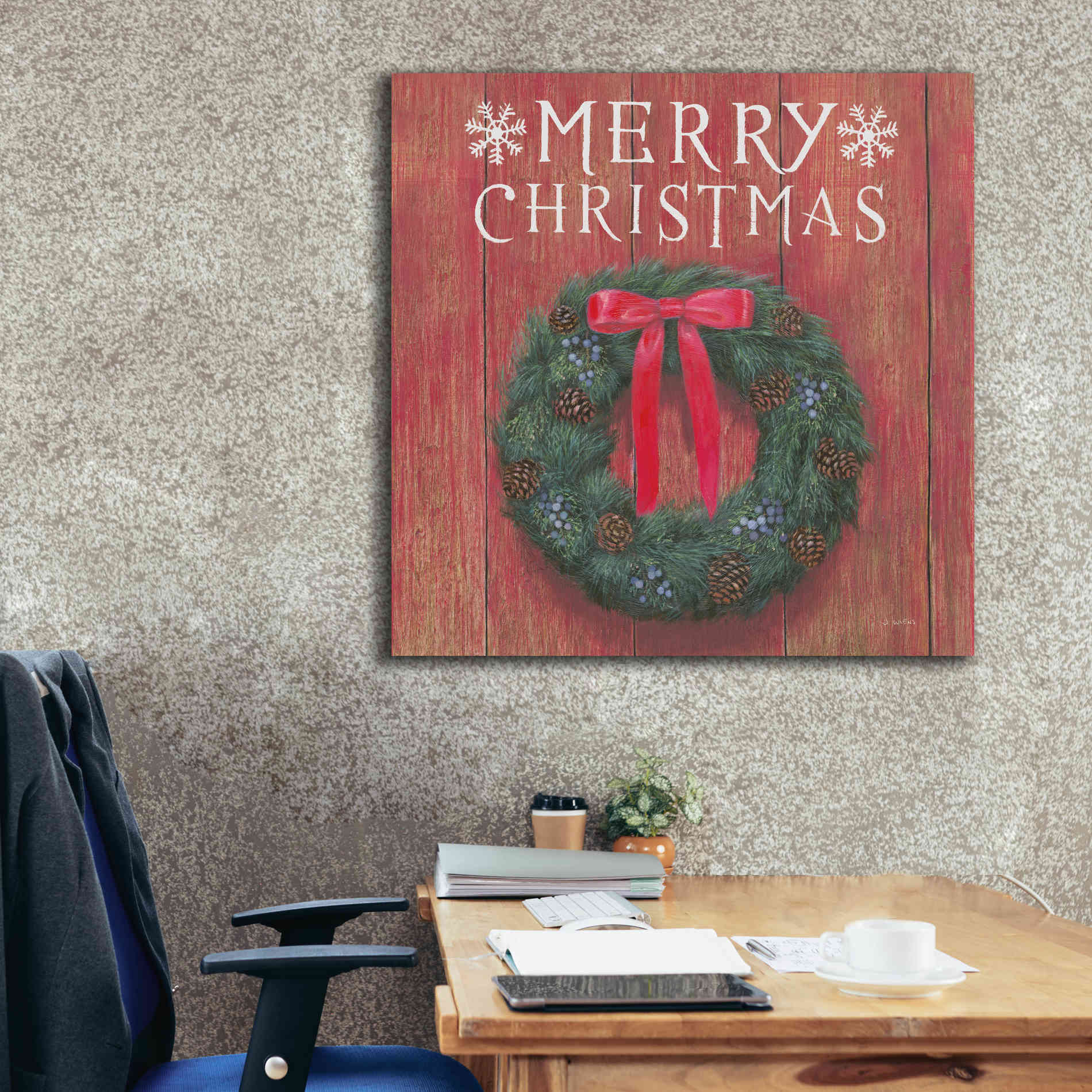 'Christmas Affinity VII' by James Wiens, Canvas Wall Art,37 x 37