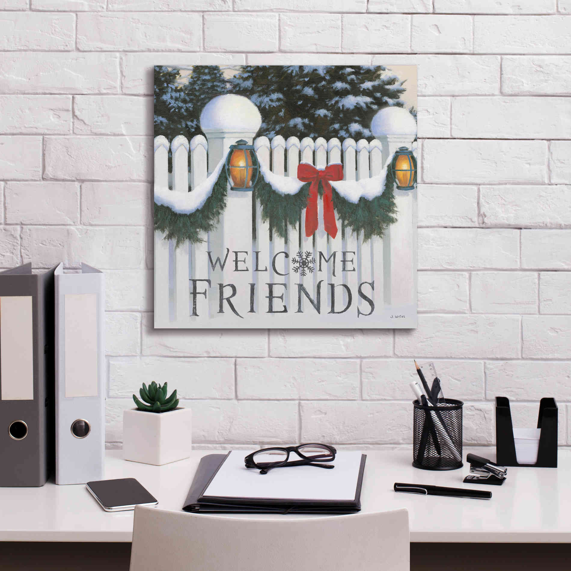 'Christmas Affinity VIII' by James Wiens, Canvas Wall Art,18 x 18