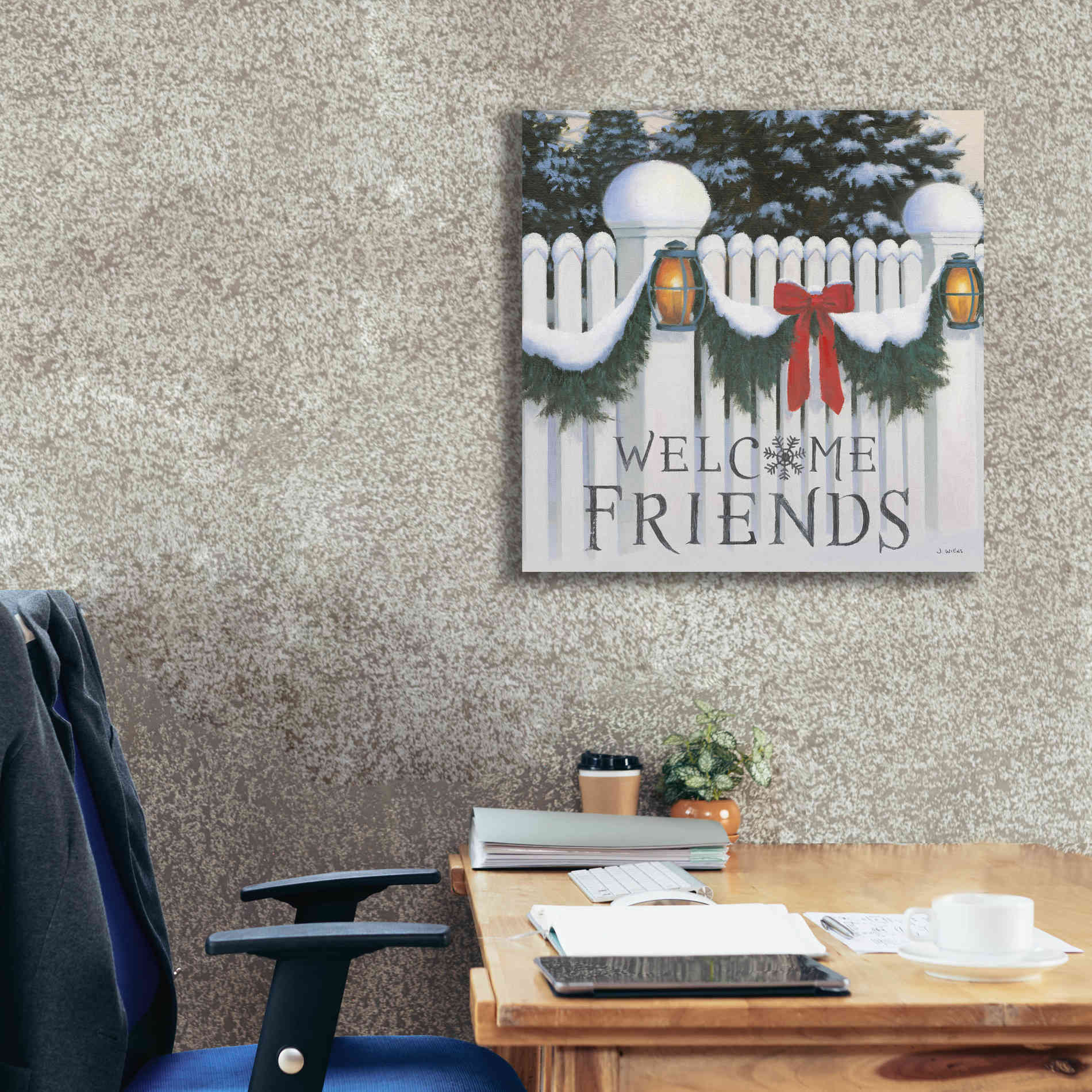 'Christmas Affinity VIII' by James Wiens, Canvas Wall Art,26 x 26