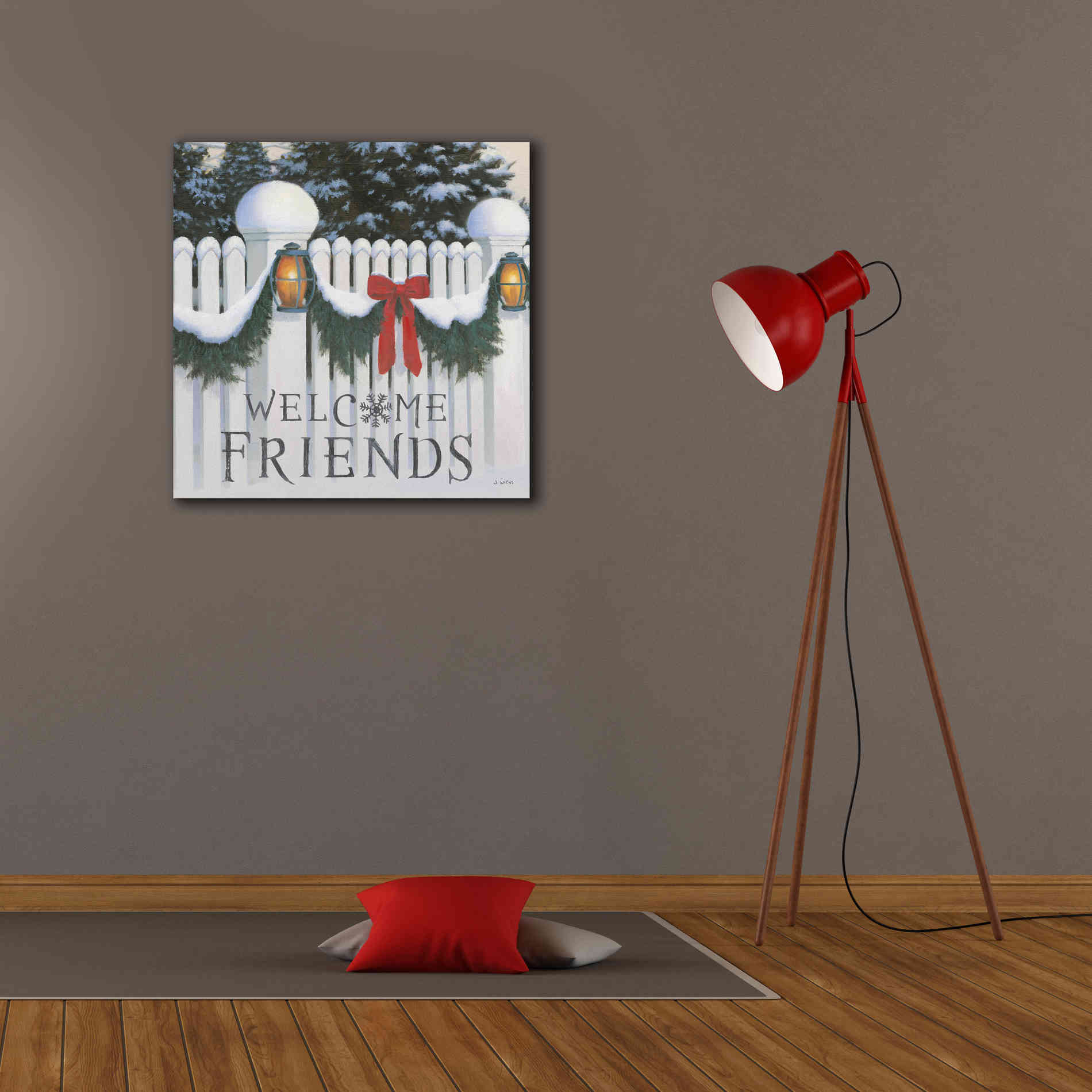 'Christmas Affinity VIII' by James Wiens, Canvas Wall Art,26 x 26