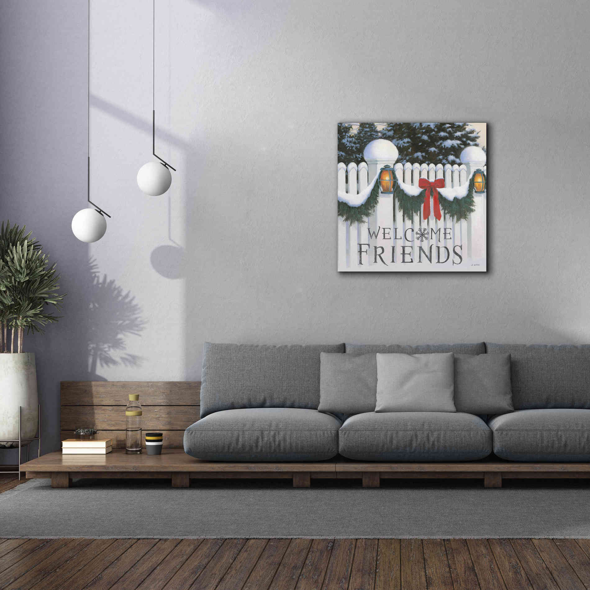 'Christmas Affinity VIII' by James Wiens, Canvas Wall Art,37 x 37