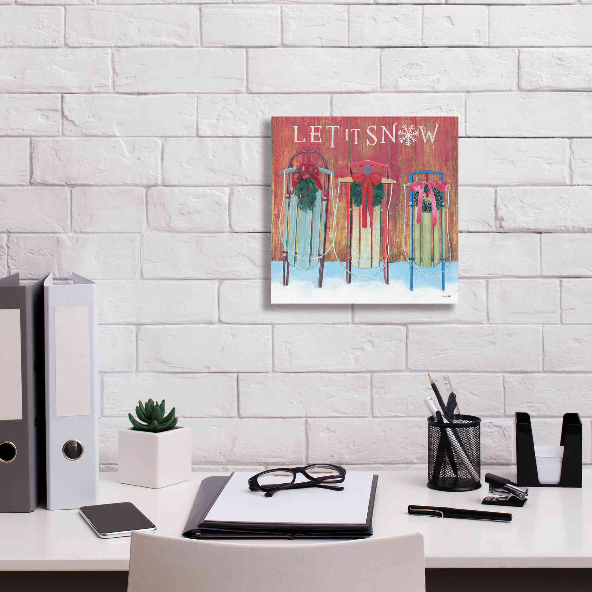 'Christmas Affinity IX' by James Wiens, Canvas Wall Art,12 x 12