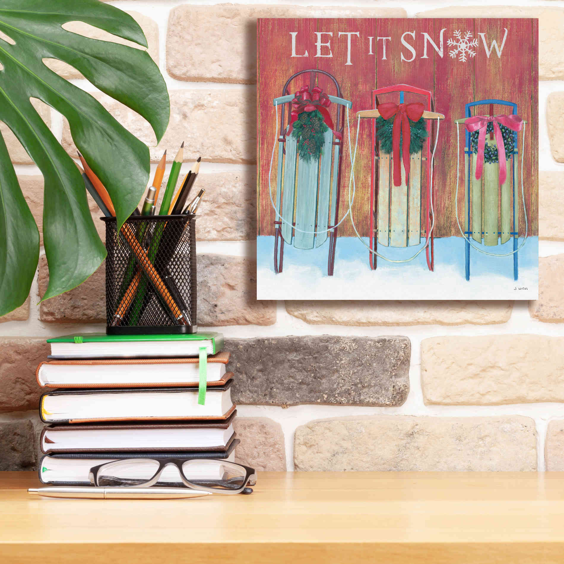 'Christmas Affinity IX' by James Wiens, Canvas Wall Art,12 x 12