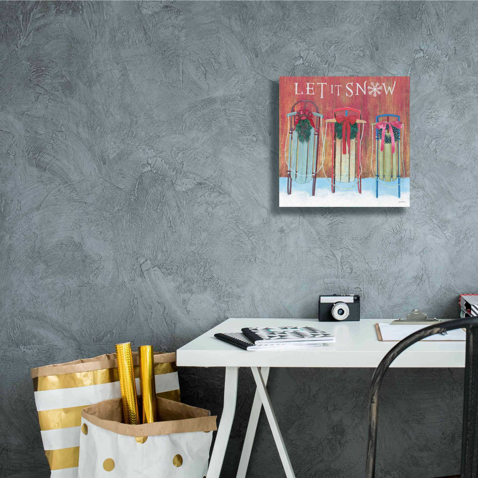 'Christmas Affinity IX' by James Wiens, Canvas Wall Art,12 x 12