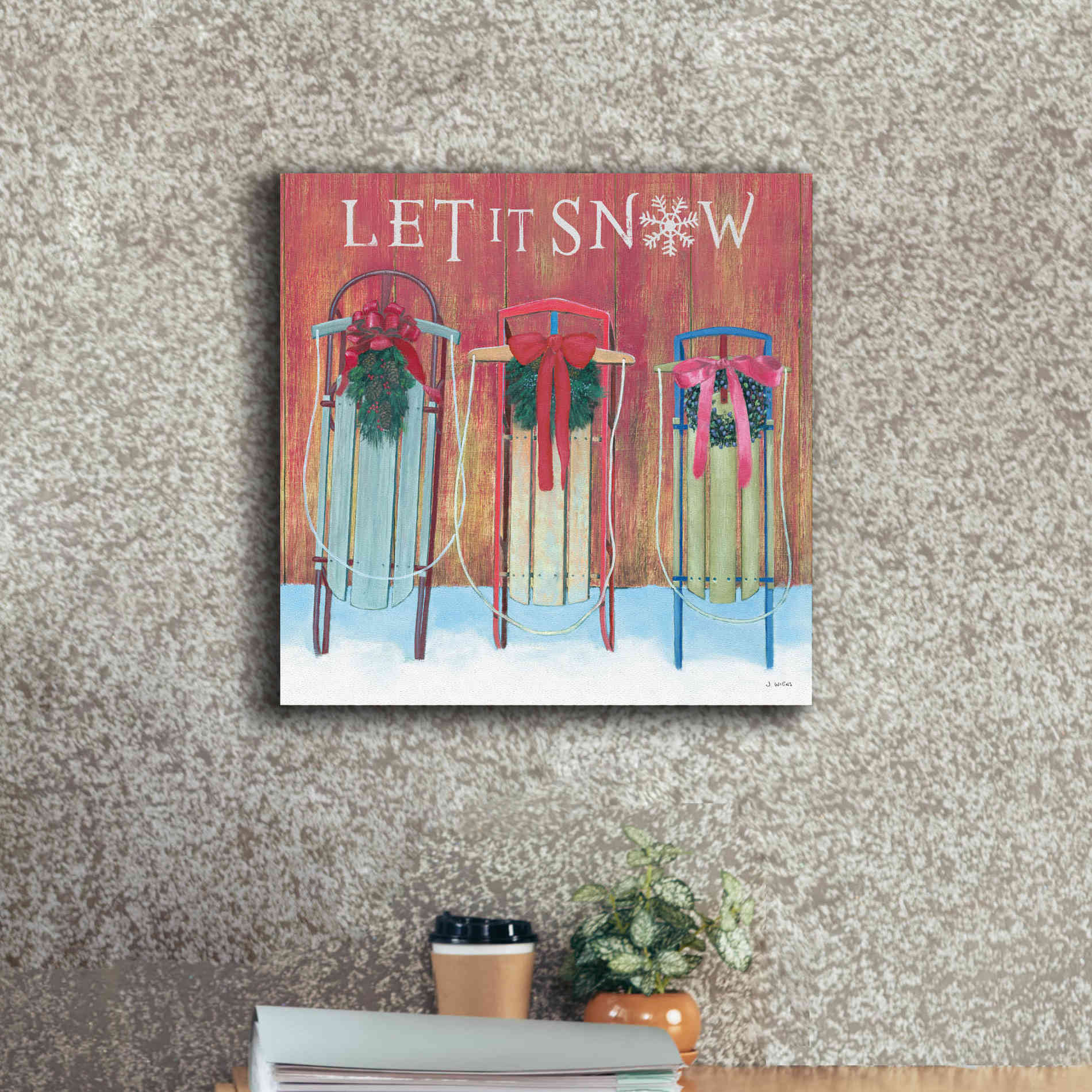 'Christmas Affinity IX' by James Wiens, Canvas Wall Art,18 x 18