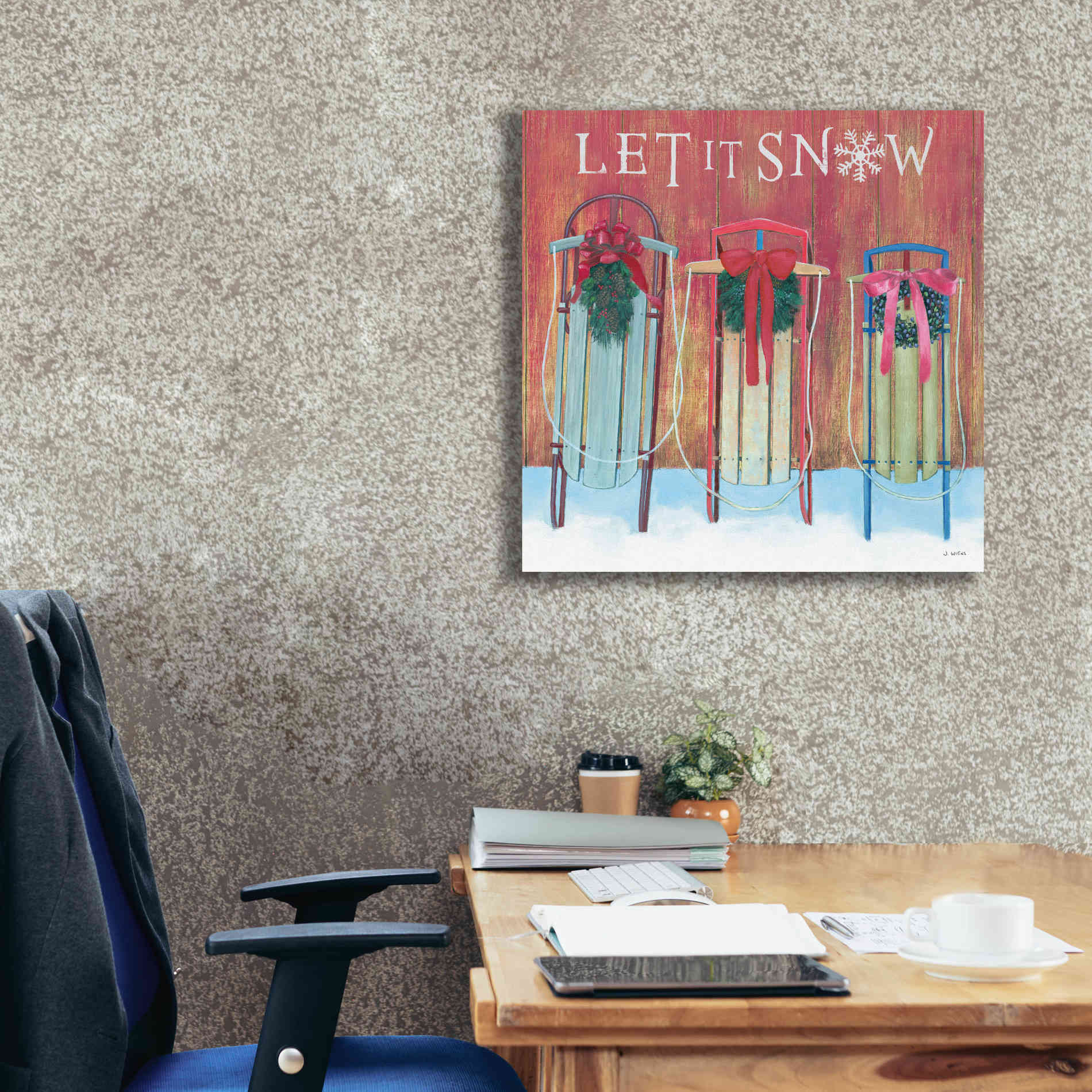 'Christmas Affinity IX' by James Wiens, Canvas Wall Art,26 x 26