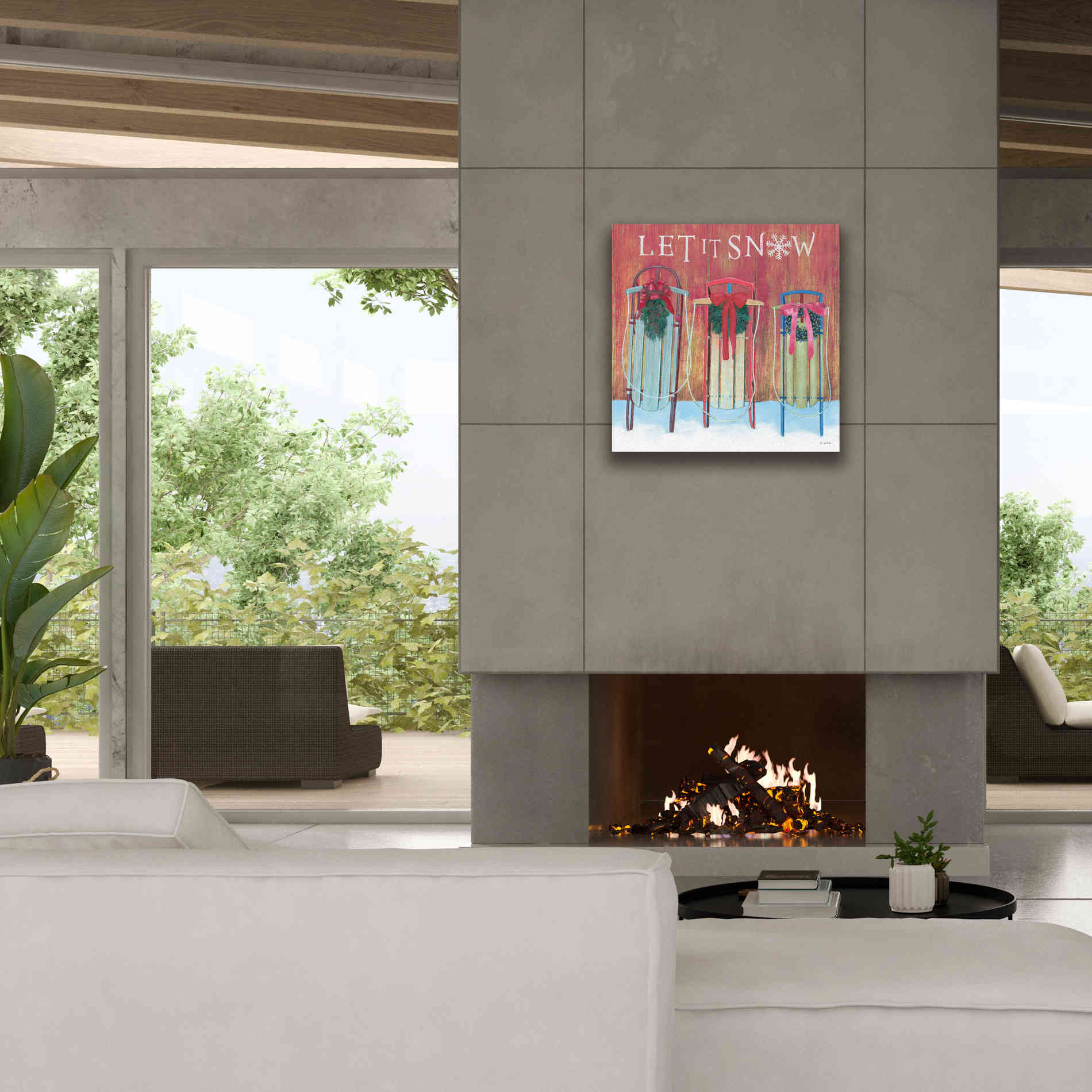 'Christmas Affinity IX' by James Wiens, Canvas Wall Art,26 x 26