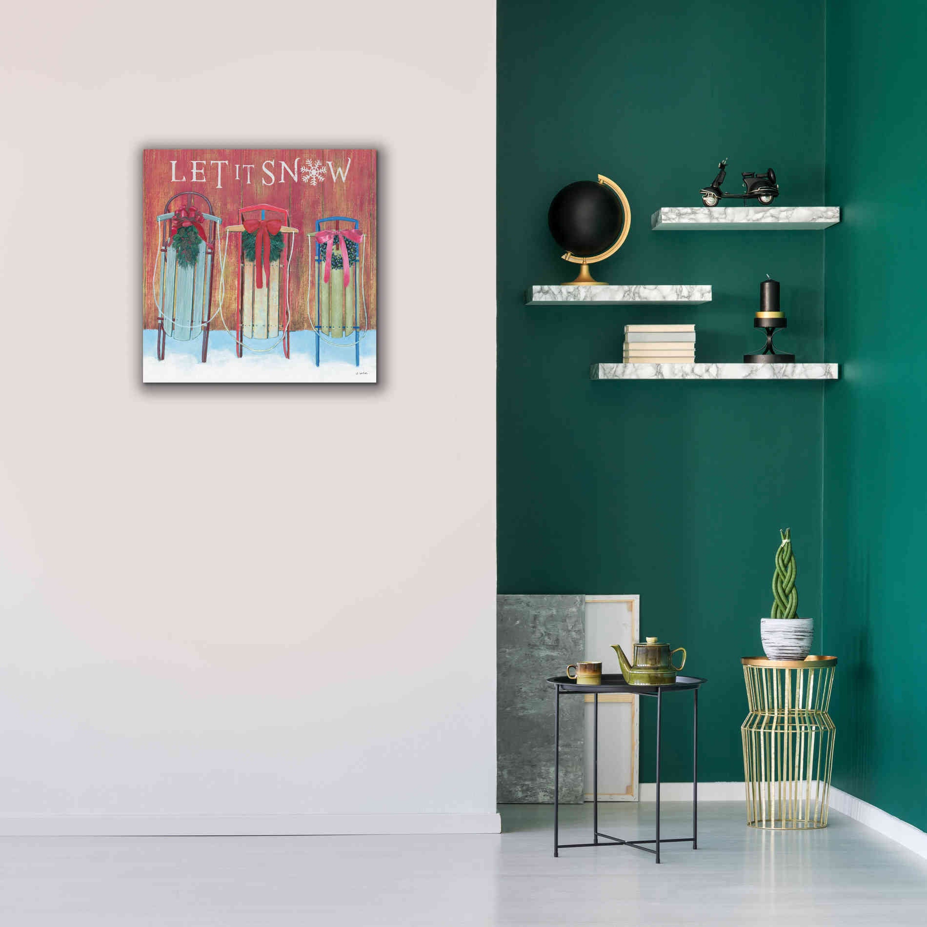 'Christmas Affinity IX' by James Wiens, Canvas Wall Art,26 x 26