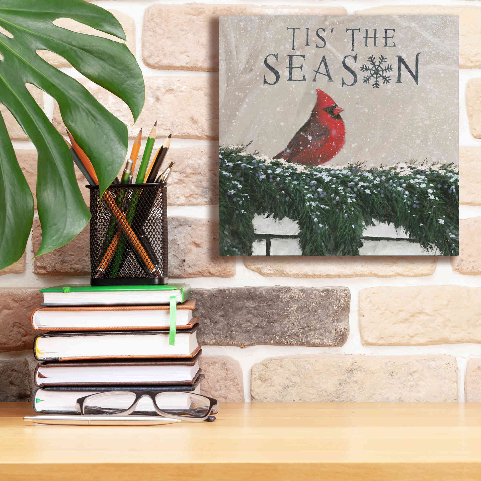 'Christmas Affinity X' by James Wiens, Canvas Wall Art,12 x 12