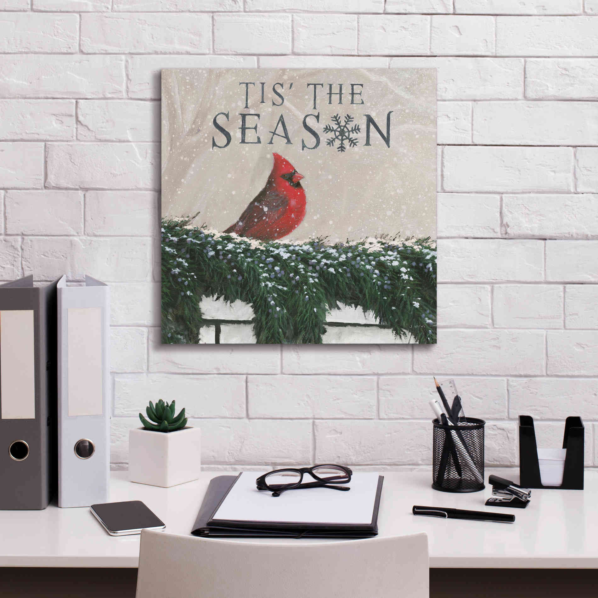 'Christmas Affinity X' by James Wiens, Canvas Wall Art,18 x 18