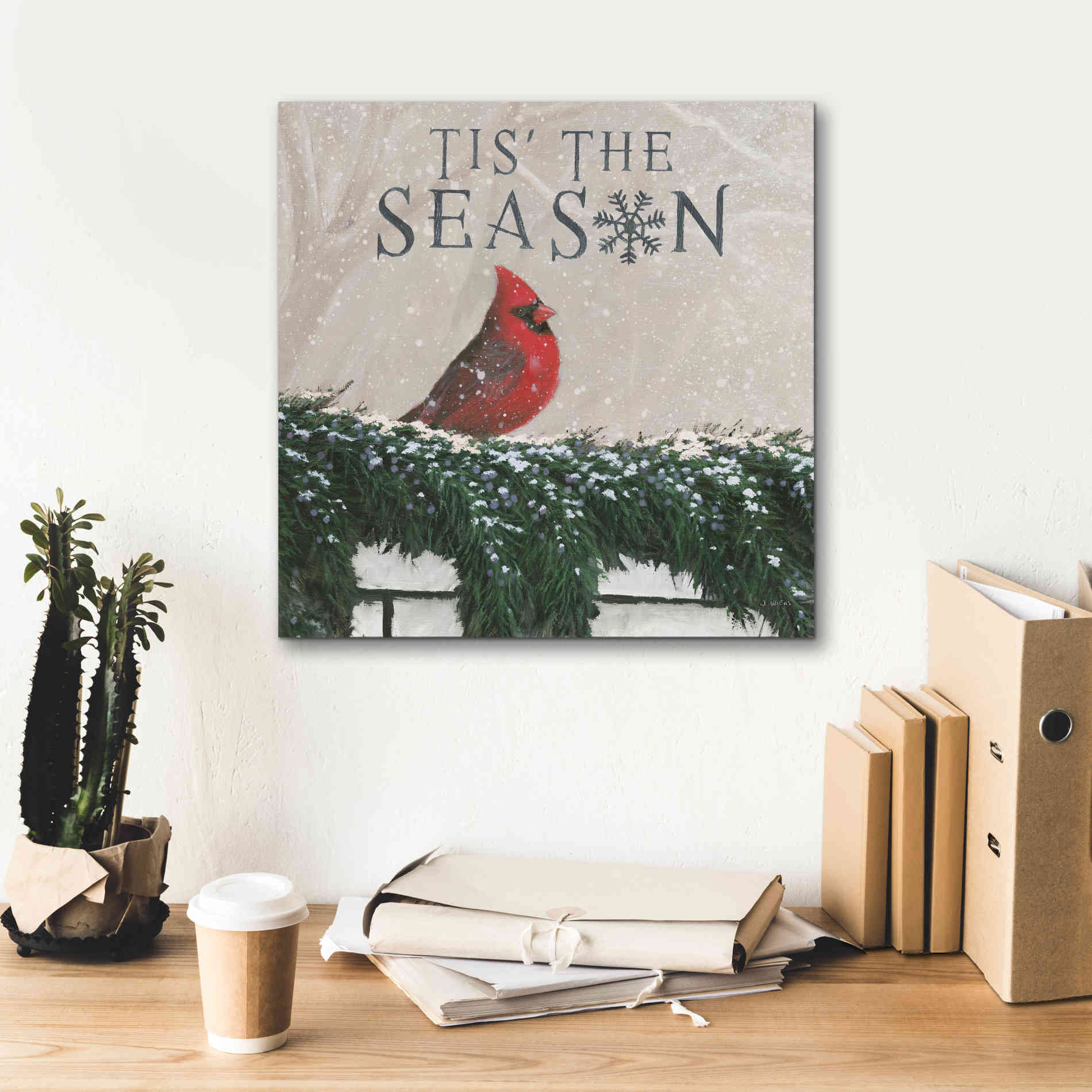 'Christmas Affinity X' by James Wiens, Canvas Wall Art,18 x 18