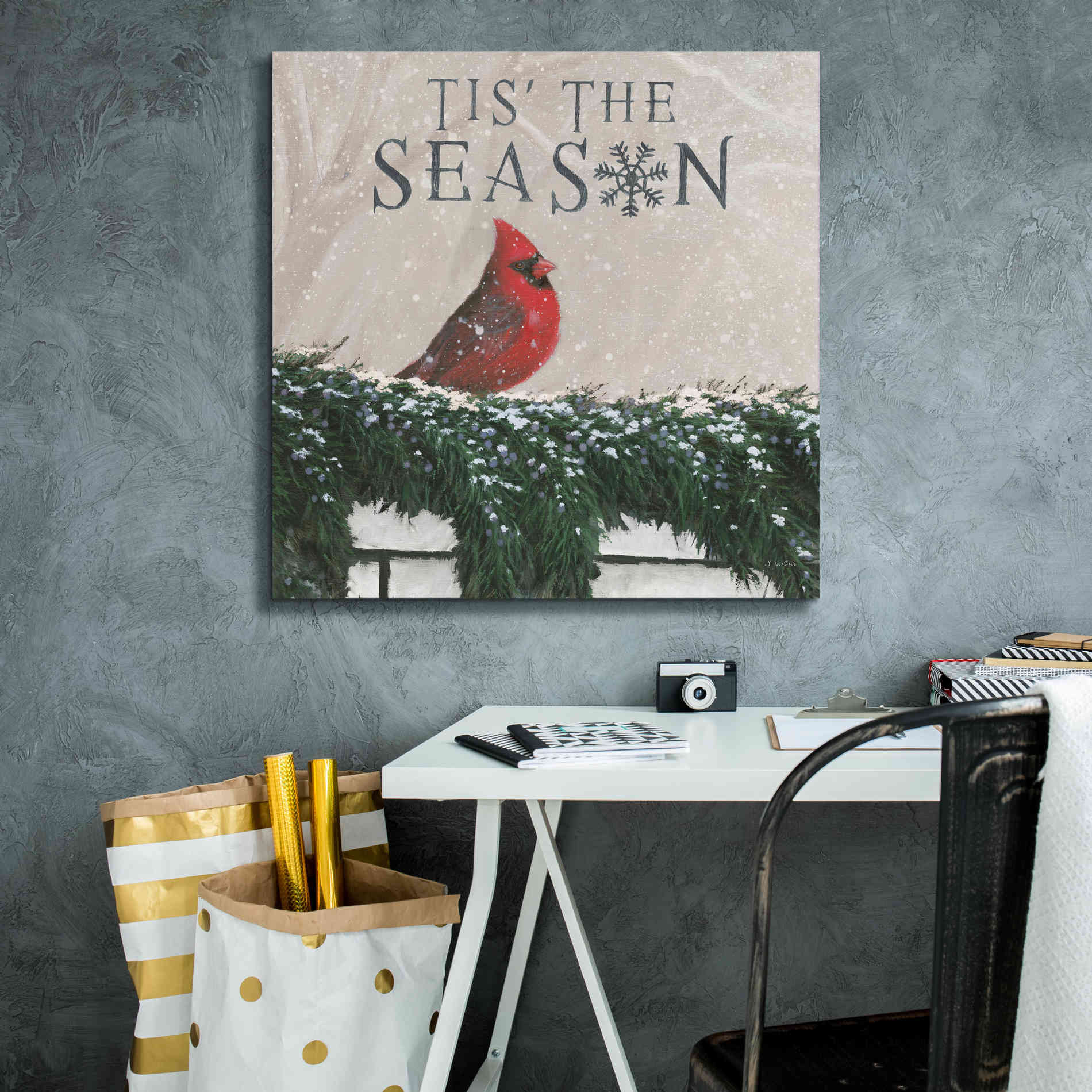 'Christmas Affinity X' by James Wiens, Canvas Wall Art,26 x 26